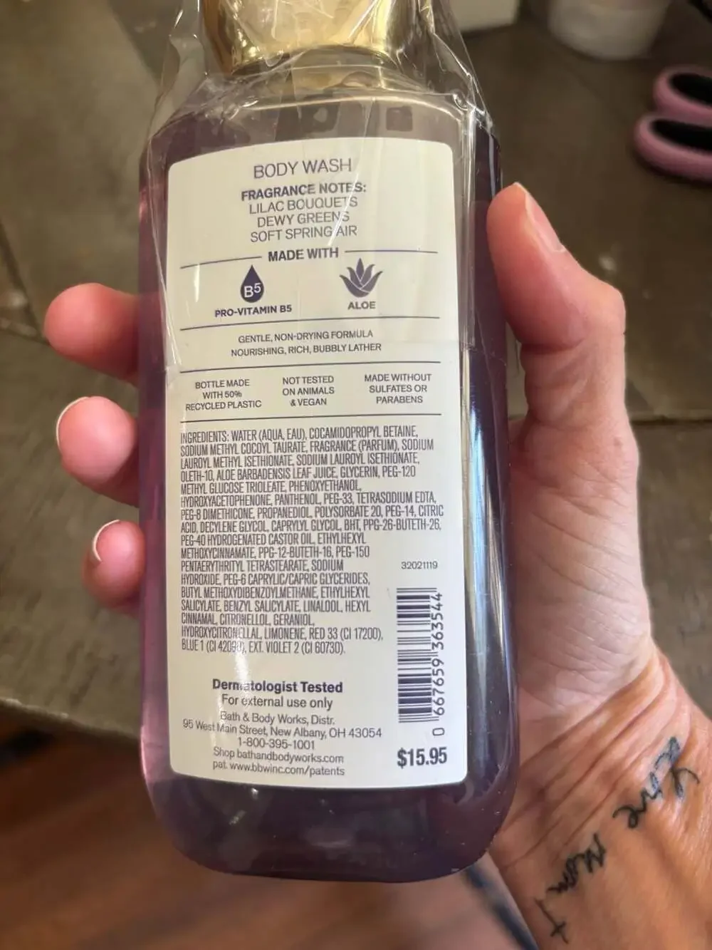 Bath & Body Works Fresh Cut Lilacs Body Wash 10 FL OZ